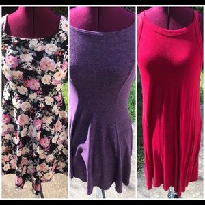 Three size M Forever 21 & Alya sleeveless dresses